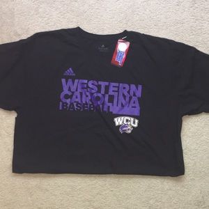 New Adidas Western Carolina Baseball t-shirt black